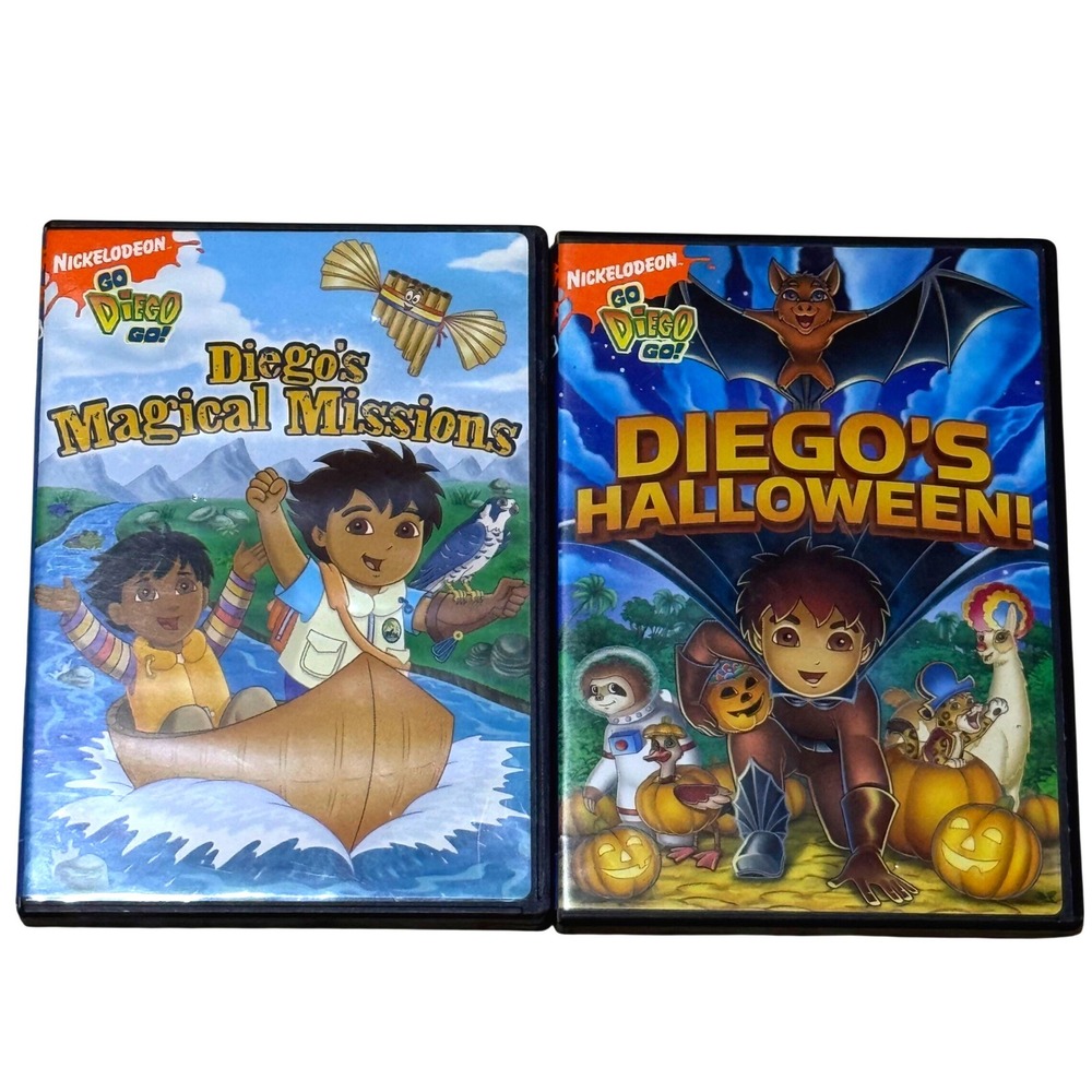 Nickelodeon Go Diego Go DVD Lot Magical Missions Halloween Kids 2-Disc Set Multi